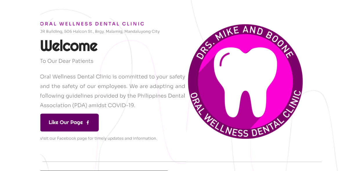 Oral Wellness Dental Clinic Boni, Mandaluyong Metro Manila Drs. Mike and Boone Chua
